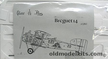 Classic Plane 1/72 Breguet 14 A2/B2  - Bagged plastic model kit